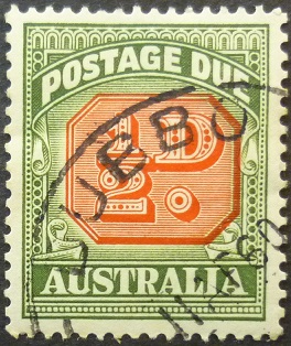 Australia Postage Due 1909 SGD132 ½d red & green