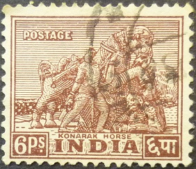 India 1949 SG310 6 pies brown