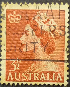 Australia 1953 SG263 3½d red