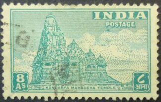 India 1949 SG318 8 annas turquoise