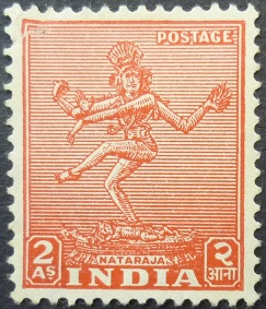 India SG313 2 annas red 1949 MINT
