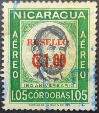 Nicaracua 1962 ~SG1449 1 cor on 1 cor.5 black & green
