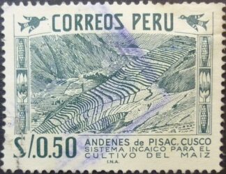 Peru 1952 SG830 50 cents mauve